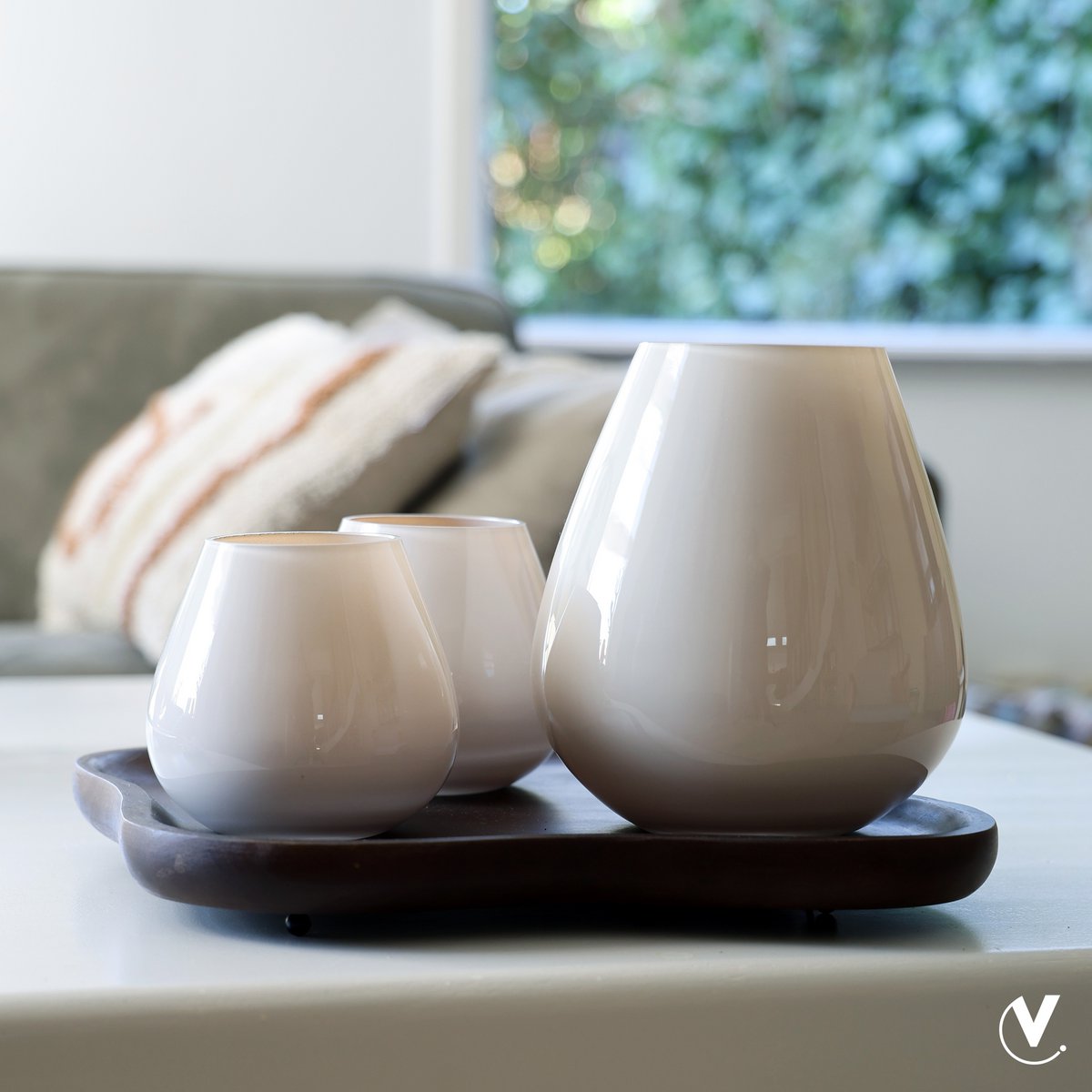 Waxinelichthouder - Tasman XS ivory (set van 2 stuks)