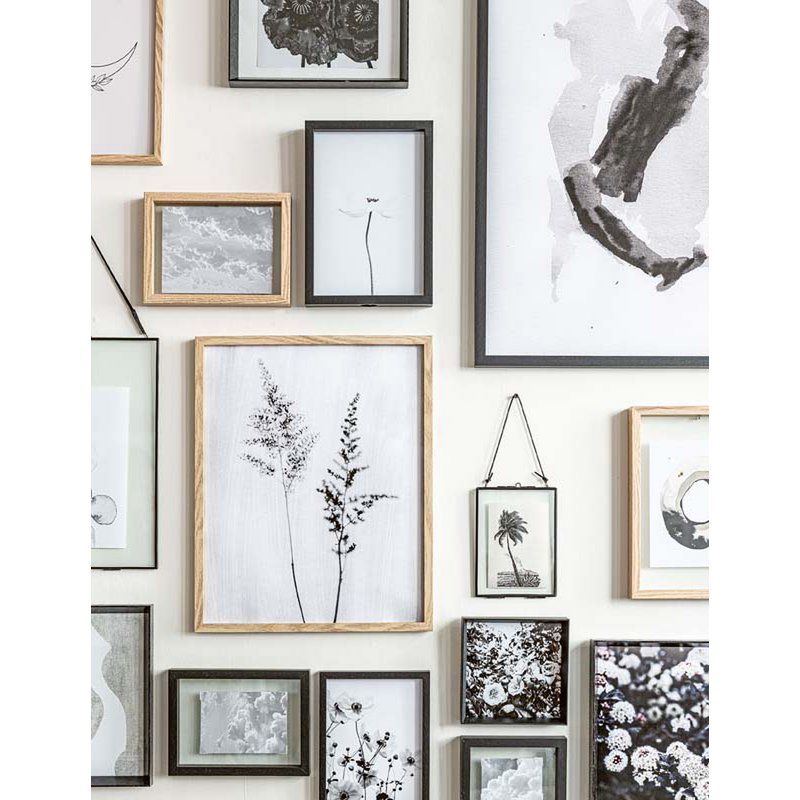 Photo Frame Metal Black with Lock 30x40x0.7cm