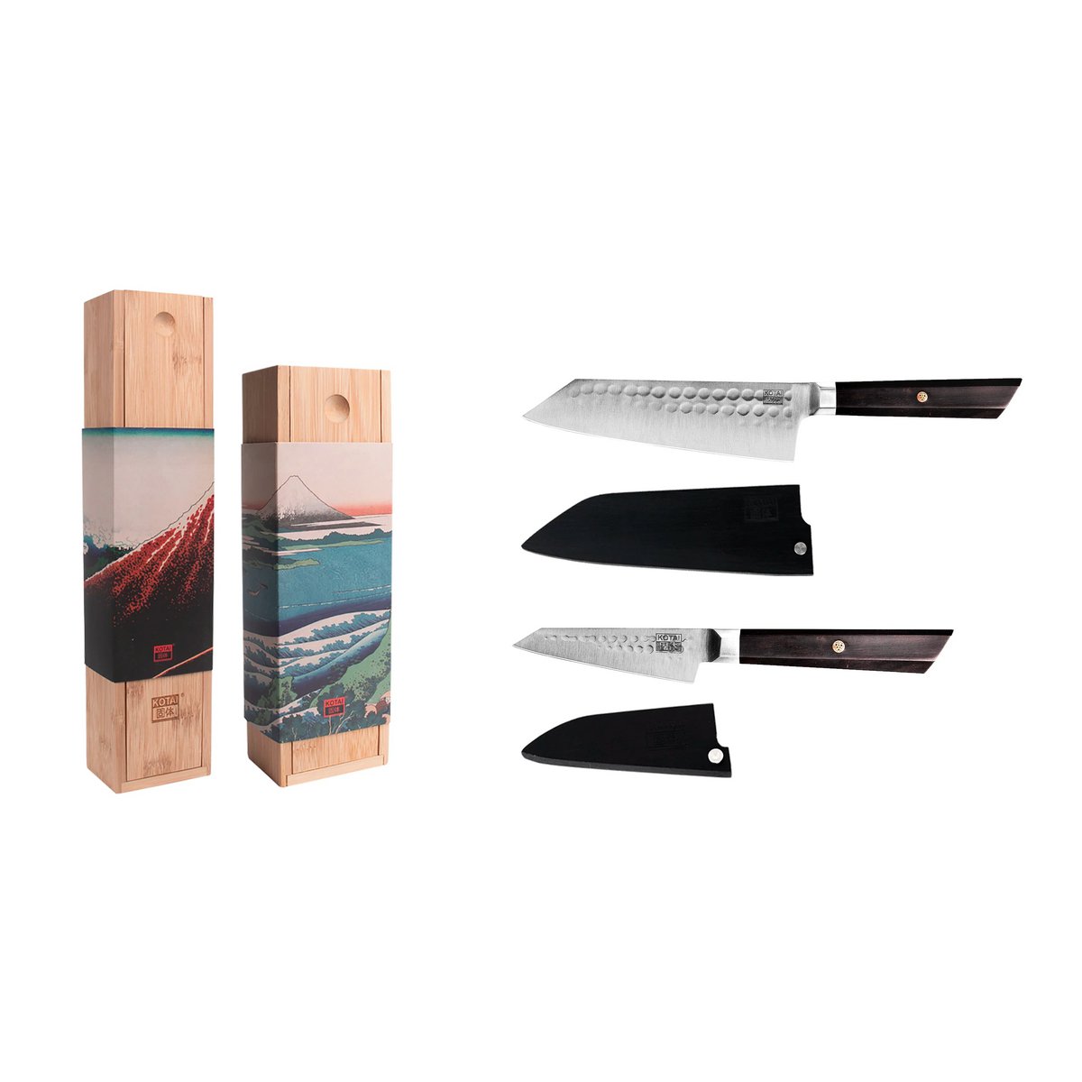 Messenset - De Bunka Starter Set: 2 messen (Bunka Schilmes 90mm + Bunka Santoku 170mm)