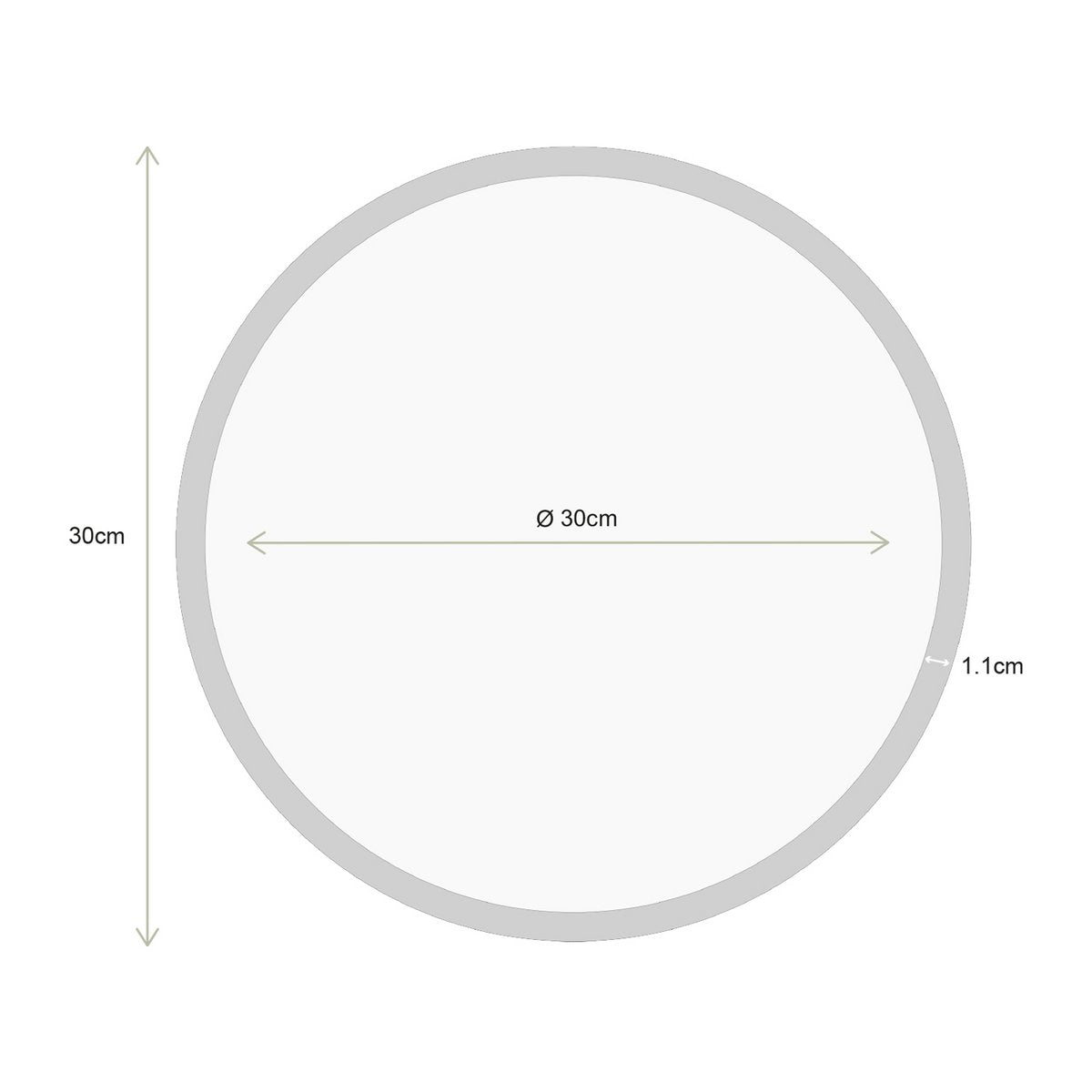 Mirror Sun Gold 30cm