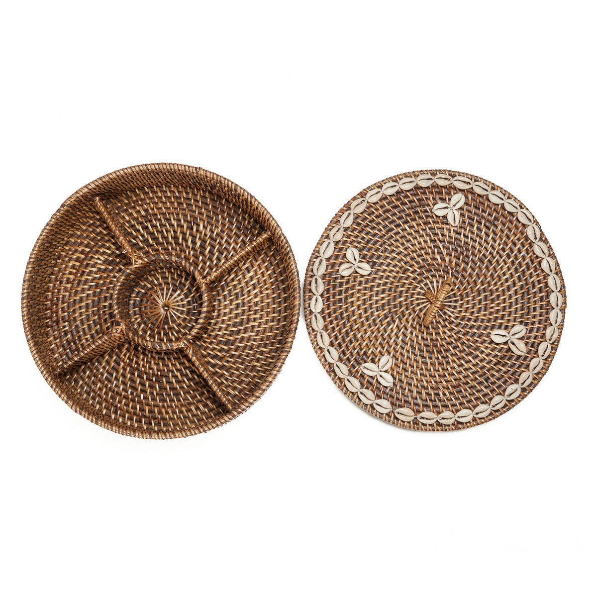 De rotanmand - natuurlijk bruin