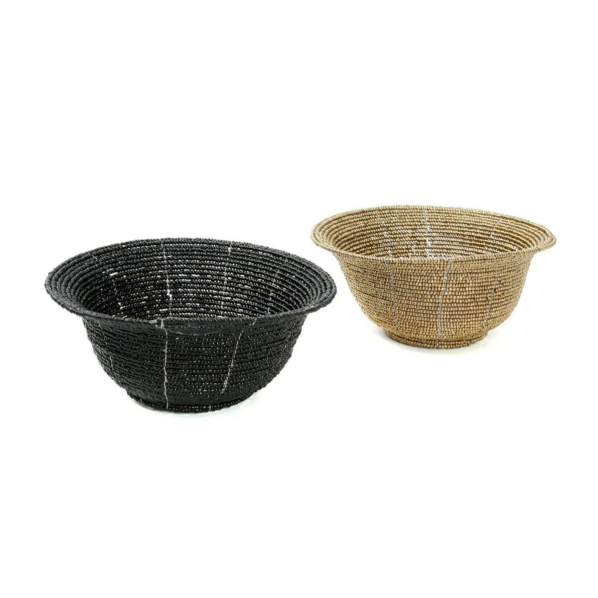 The Beaded Bowl Low - Zwart - S