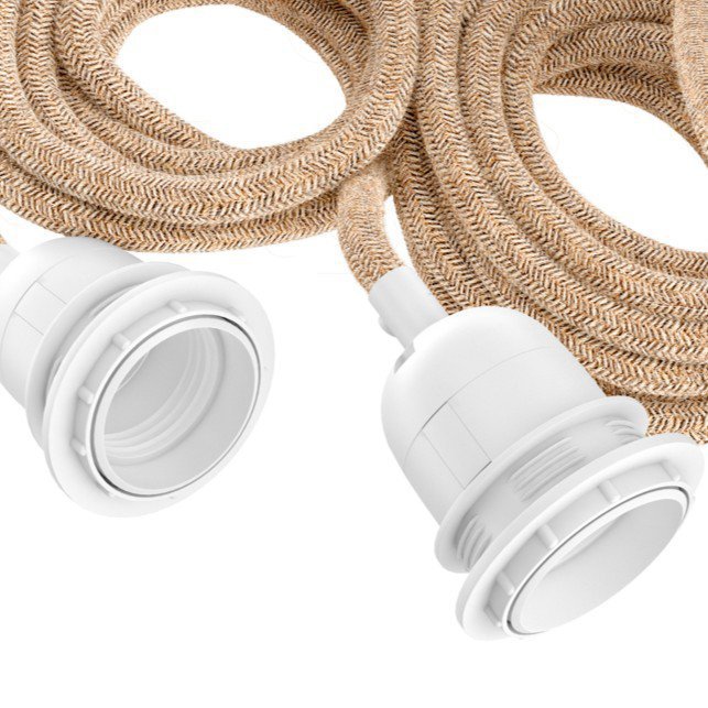 Fitting Lampen Plafond - Naturel Wit - 3 Fittingen