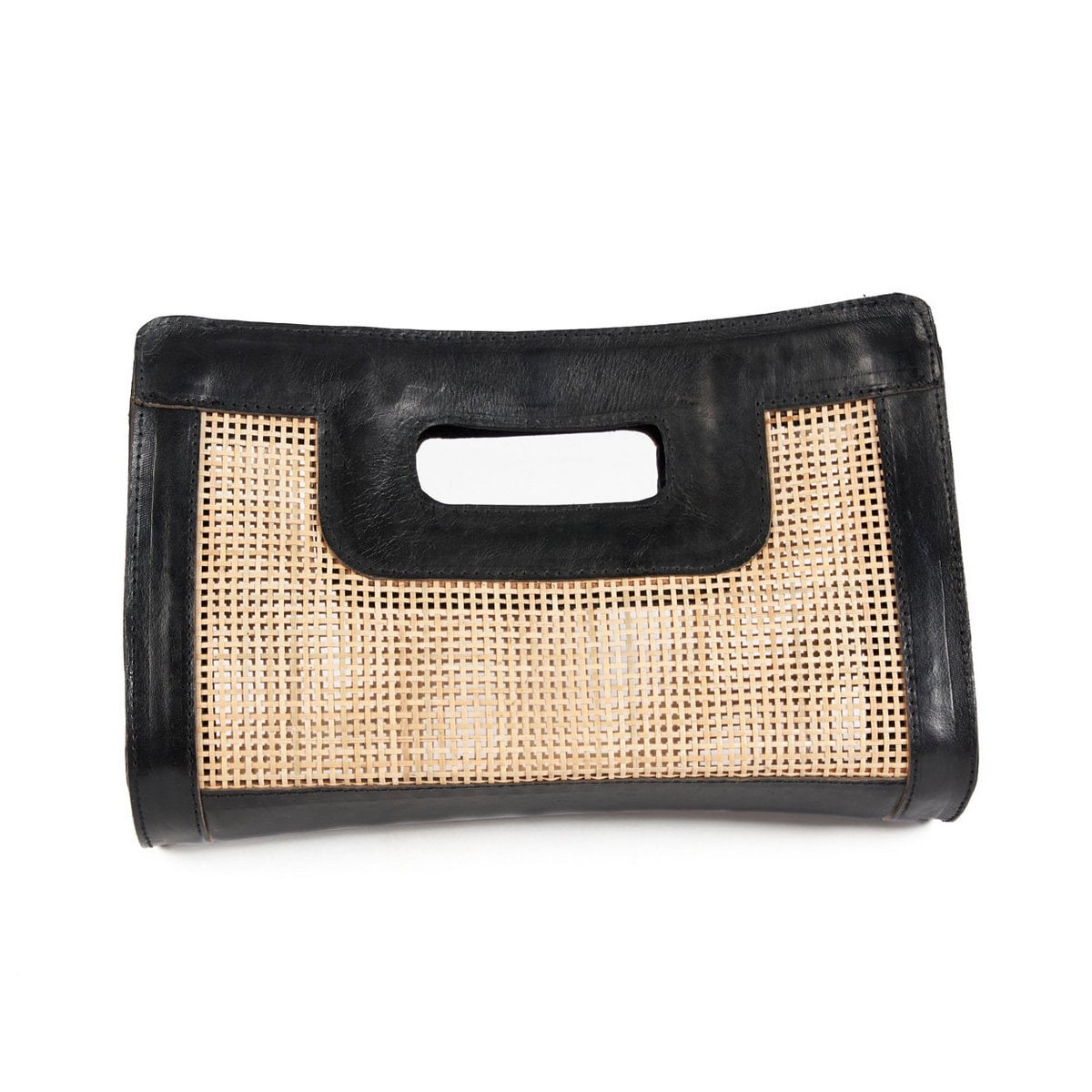 De Riviera Noir-clutch - natuurlijk zwart