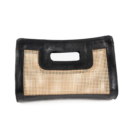 De Riviera Noir-clutch - natuurlijk zwart