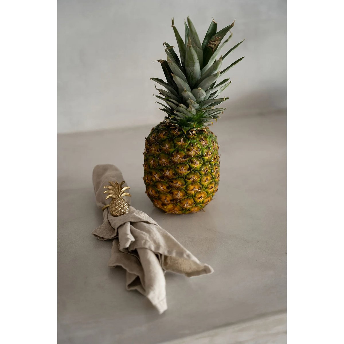 De Ananas Servetring - Goud