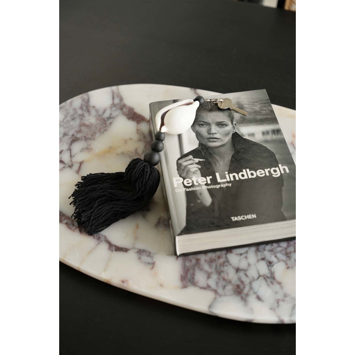 De Togian sleutelhanger - zwart wit