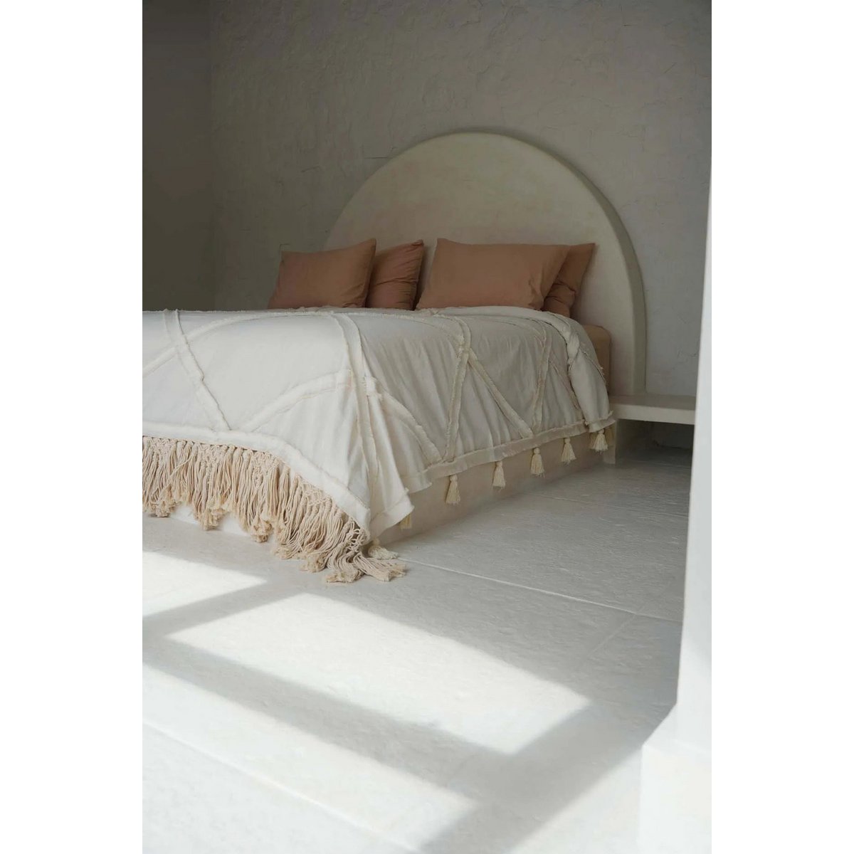 De Berber Bedsprei - Naturel