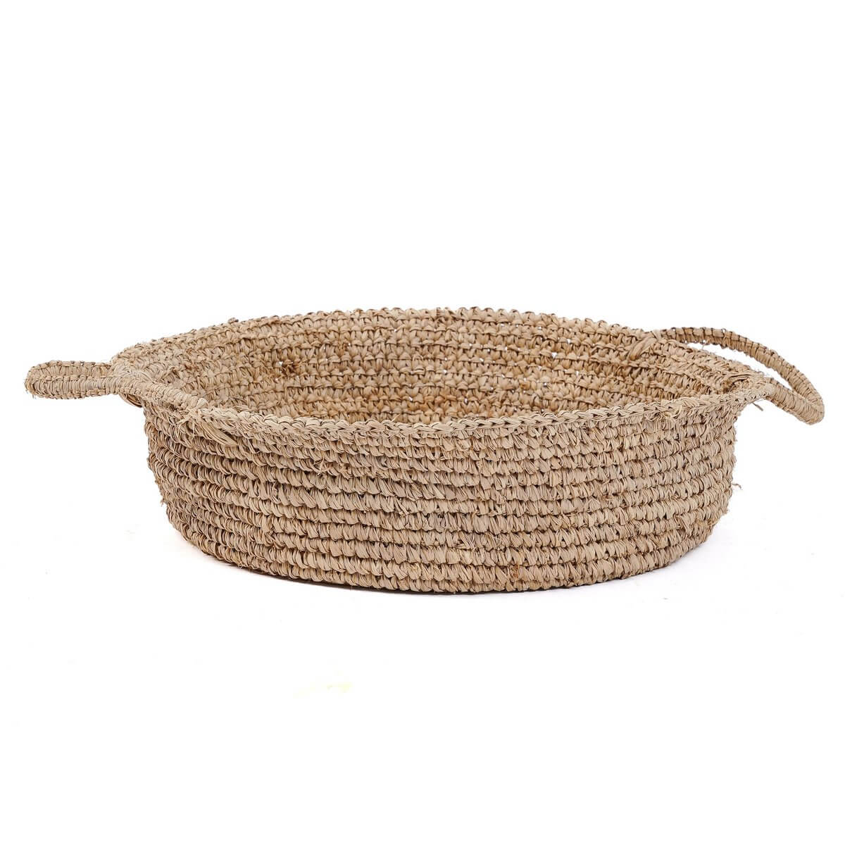 De Raffia Mandenbakken - Naturel - L, perfect for adding rustic elegance to small spaces.