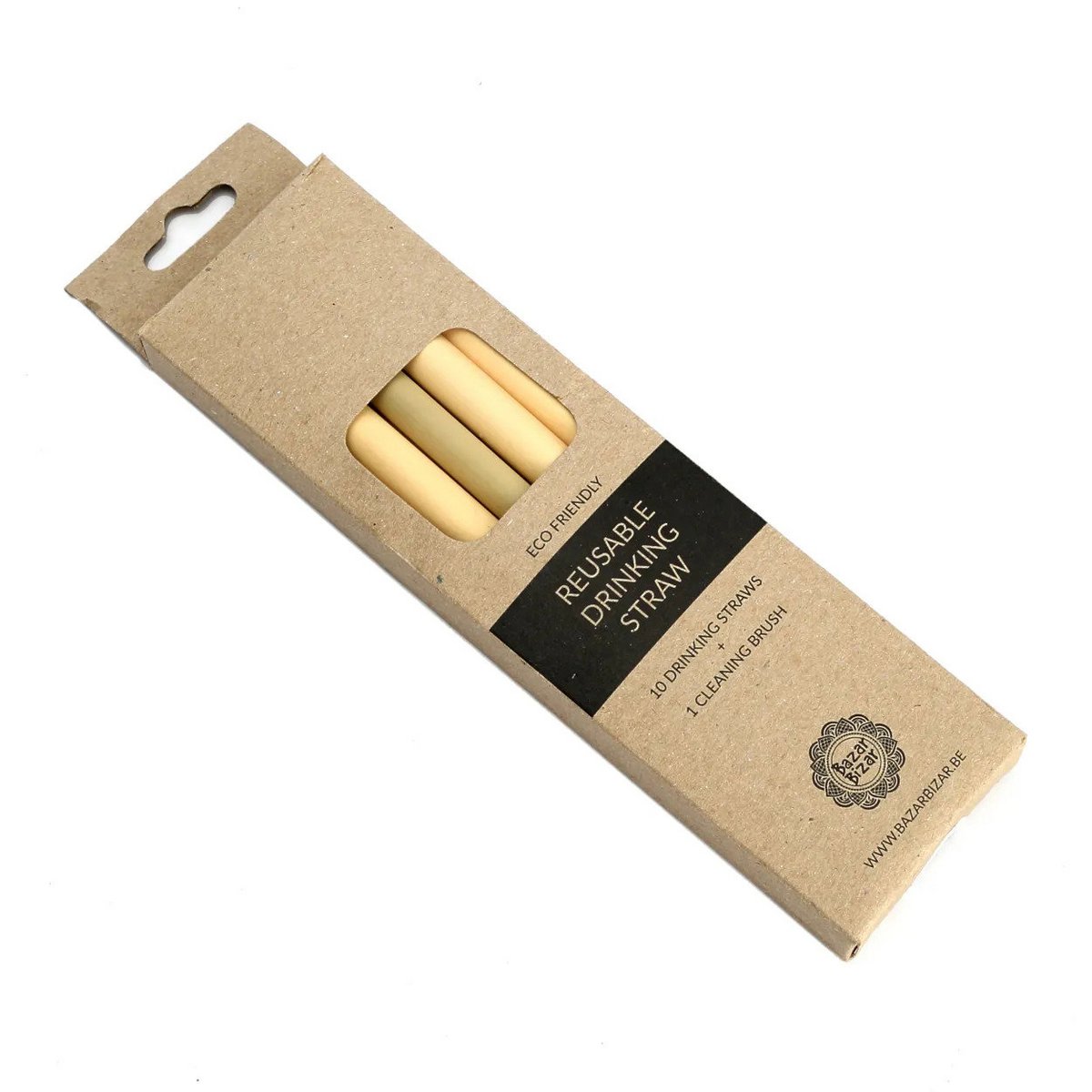 De Bamboe Rietjes - Set van 10 Met Reinigingsborsteltje