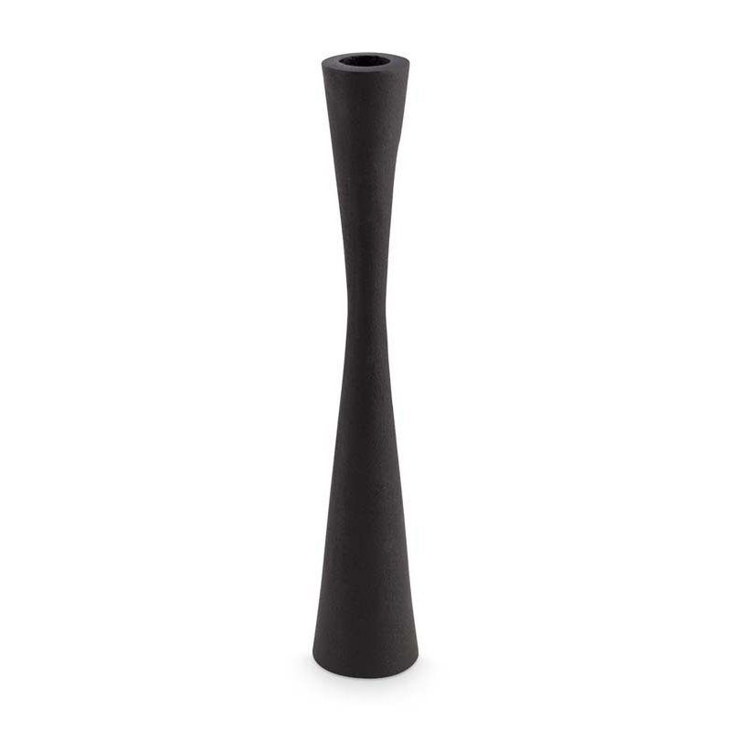 Candle Holder Metal Black 30cm