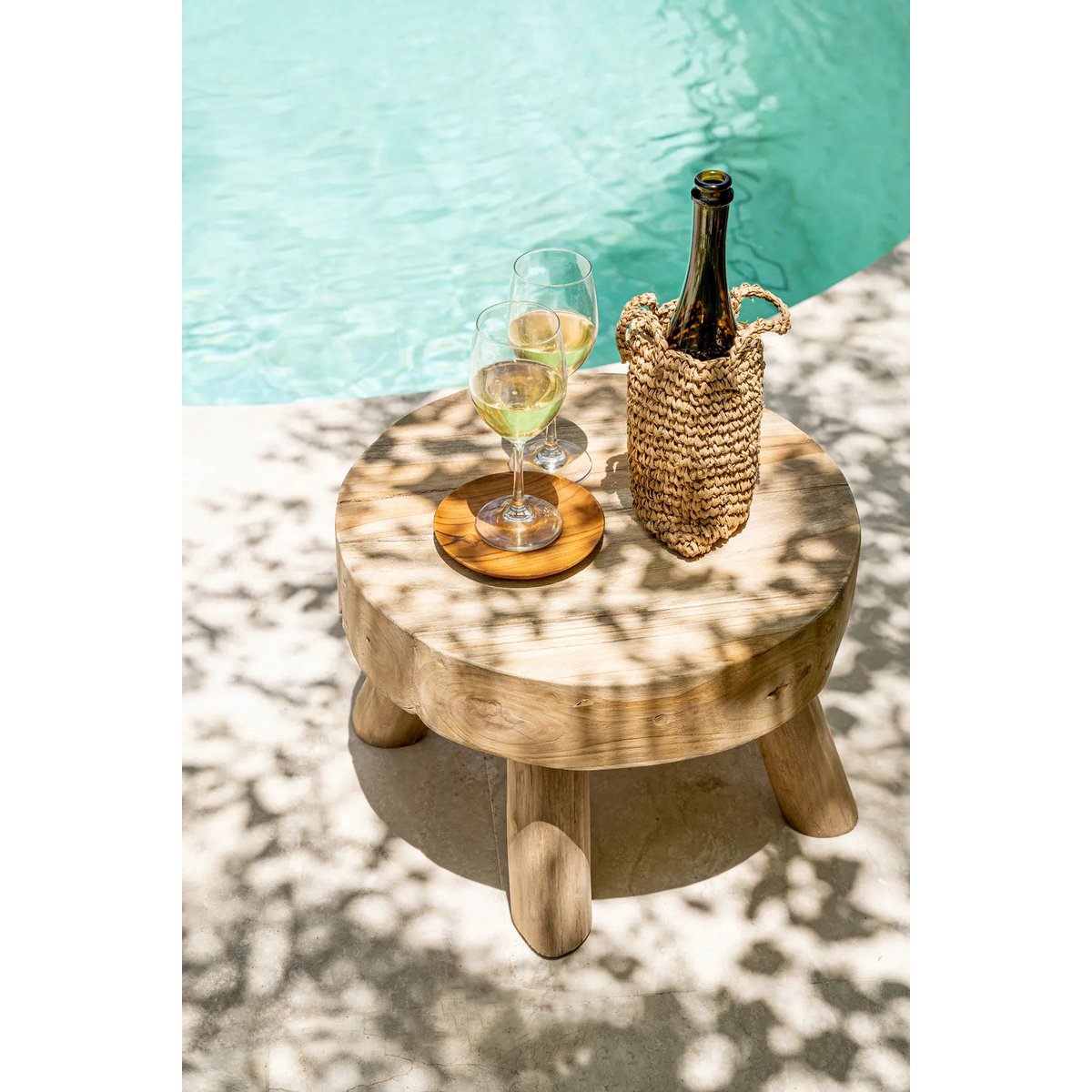 The Teak Root Round Plate - XS