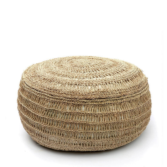 De Zeegras Poef - Naturel - M
