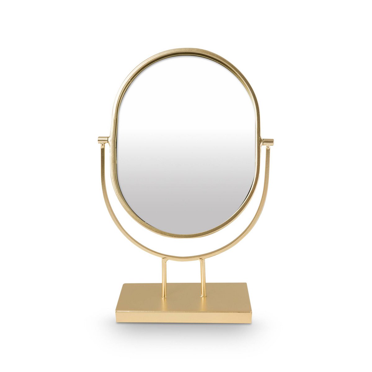 Mirror Oval on Stand Gold  20.3x31.1x8.5cm