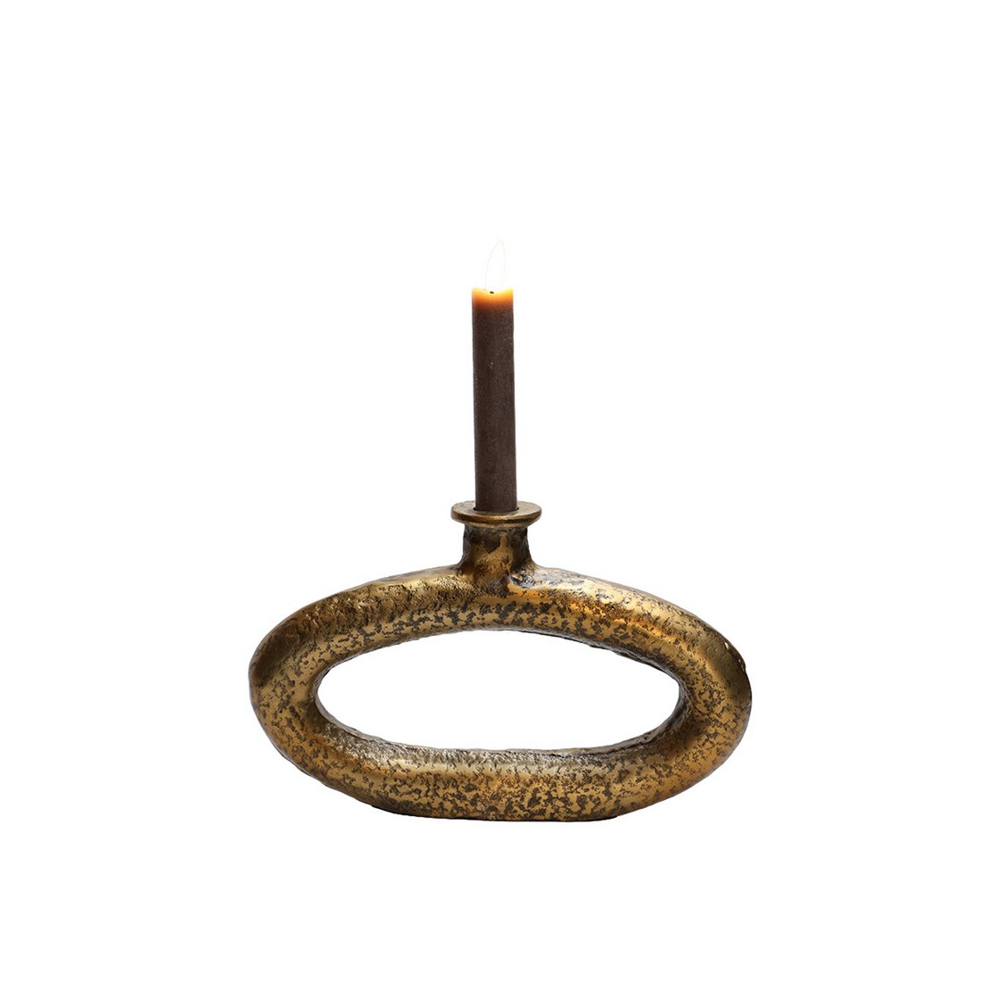 Kaarsenhouder - Rocha aged brass
