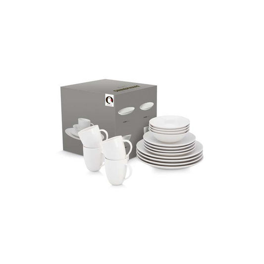 Set/16 Dinnerware Raw White