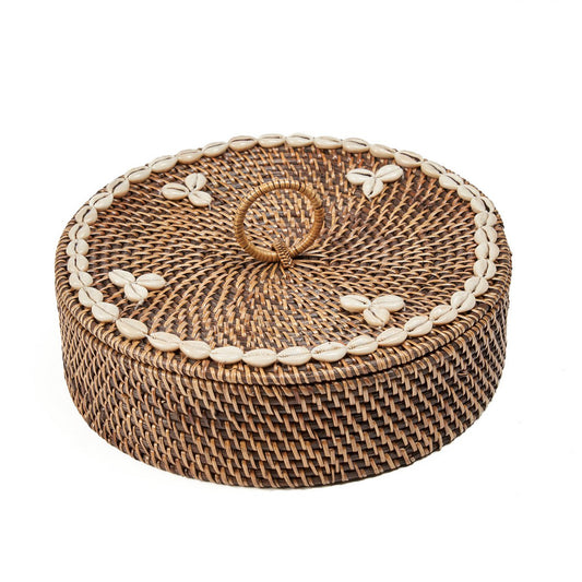 De rotanmand - natuurlijk bruin