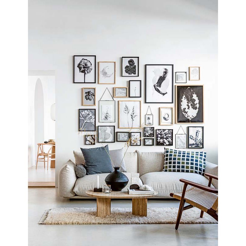 Photo Frame Metal Black 34x25x3.5cm