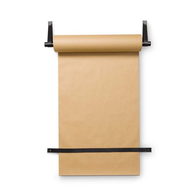 Wall Roll Holder Leather Loop with Paper 63x6cm