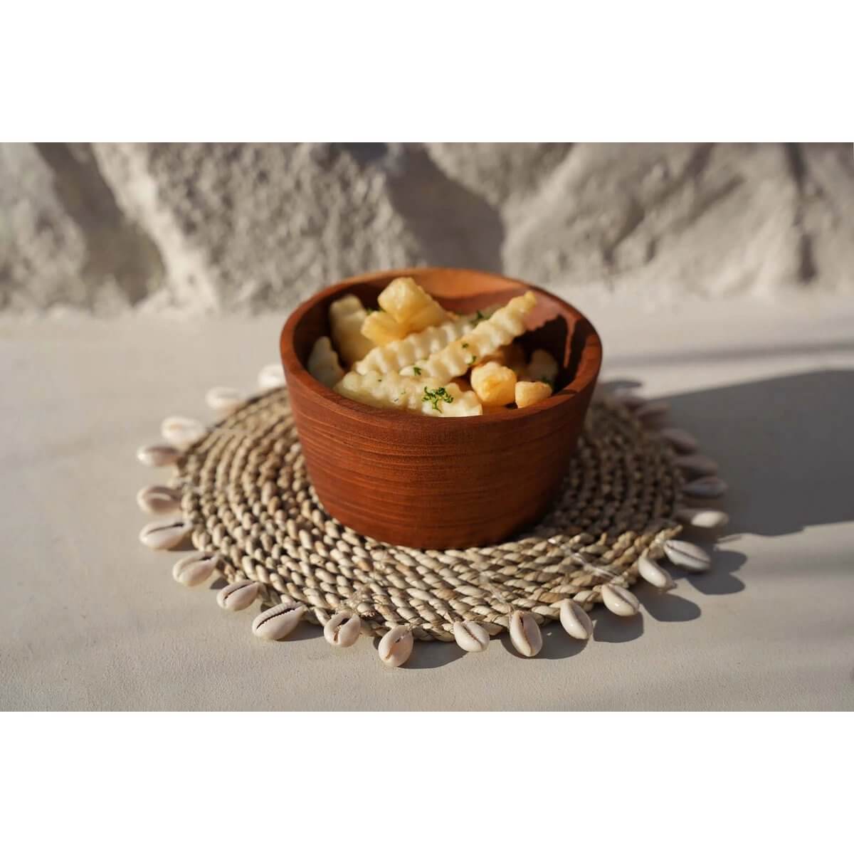 De Raffia Shell Pannenonderzetter