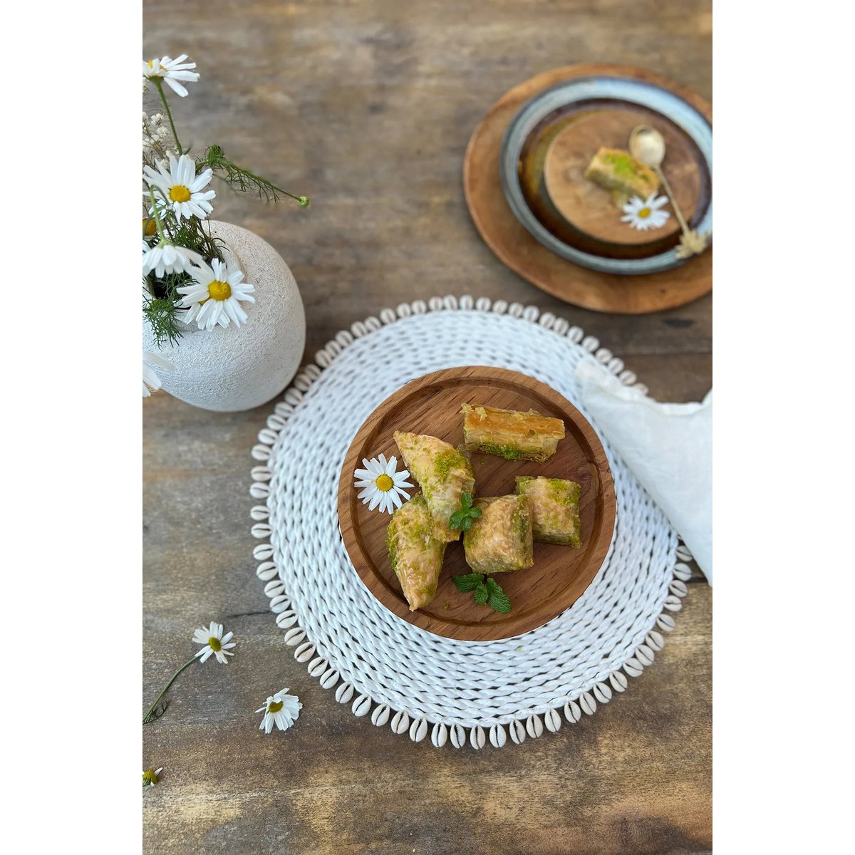 De Seagrass Shell Placemat - Wit