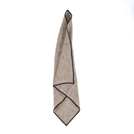 De Code Linnen Servet - Natuurlijk Zwart - 45x45