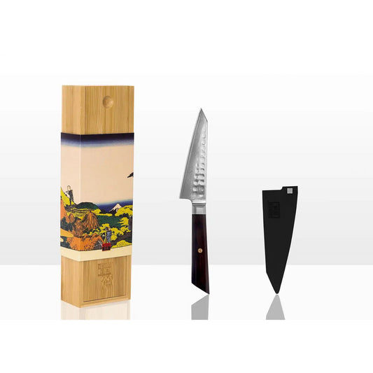 Bunka Petty Damascus Utility Knife - lemmet van 135 mm