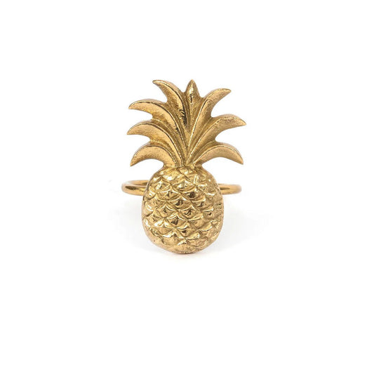De Ananas Servetring - Goud