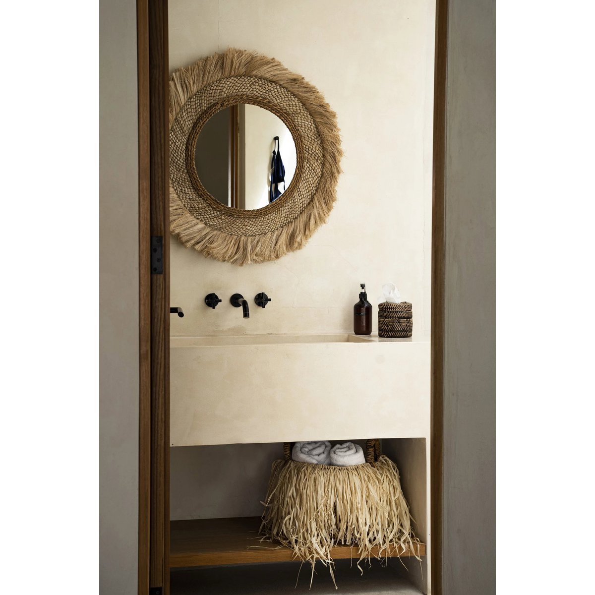 De Capri Spiegel - Naturel - L