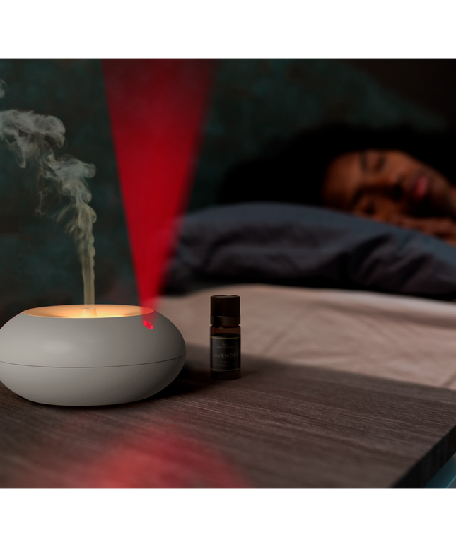 Dreamalia: Ultrasone diffuser met begeleide ademhaling