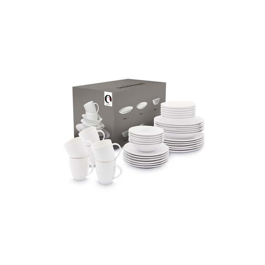 Set/36 Dinnerware Raw White