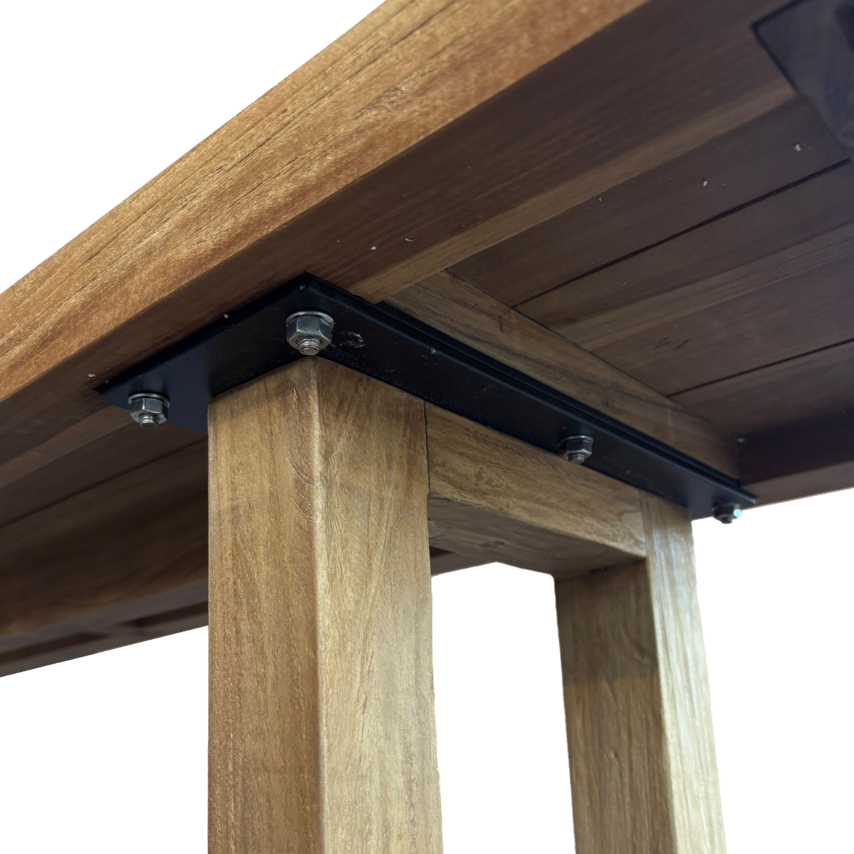 Bench met vierkante voet - natuurlijk - 280