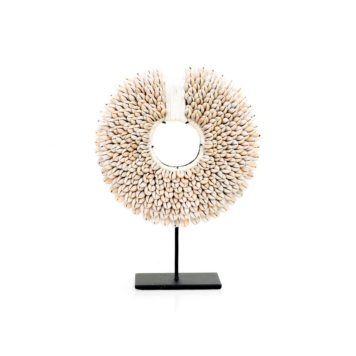 De Papoea Shell Disc on Stand - White - S