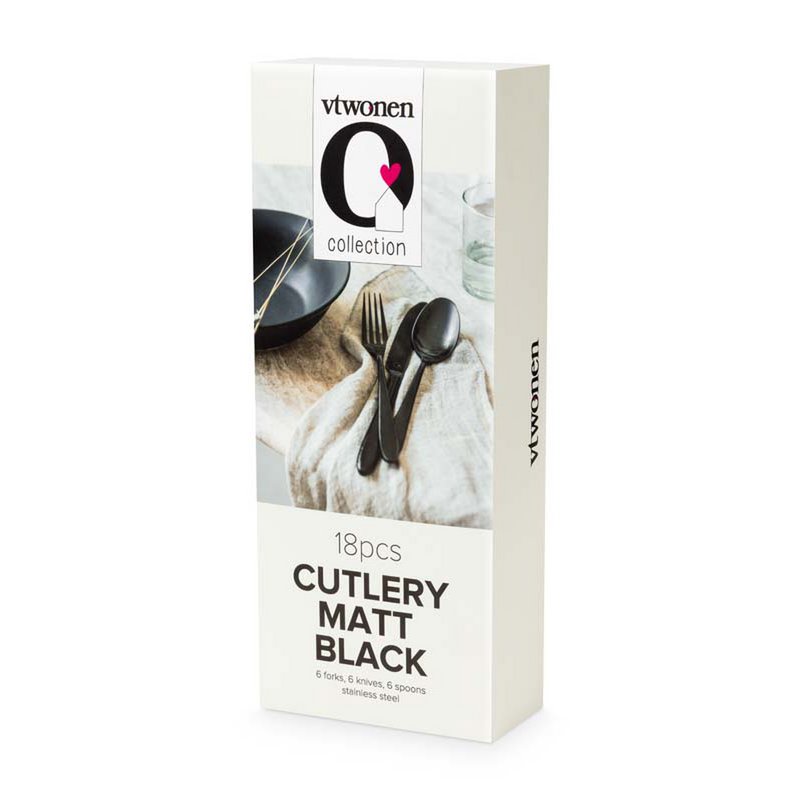 Set/18 Cutlery Matt Black