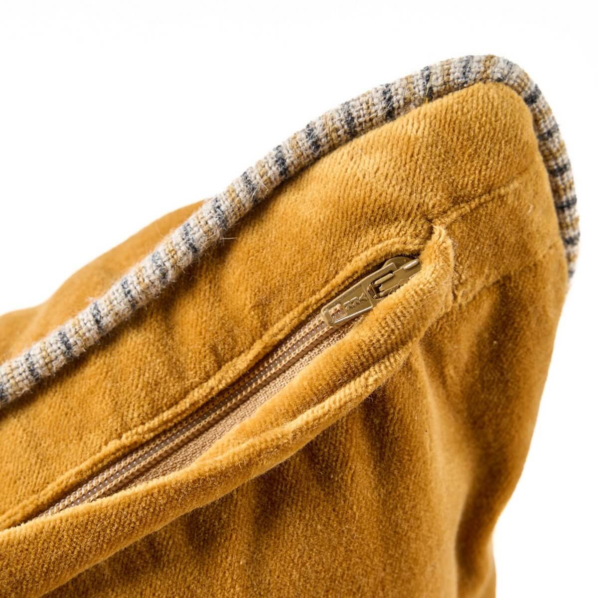 The Velvet Crush Kussenhoes - Mosterd - 50x50