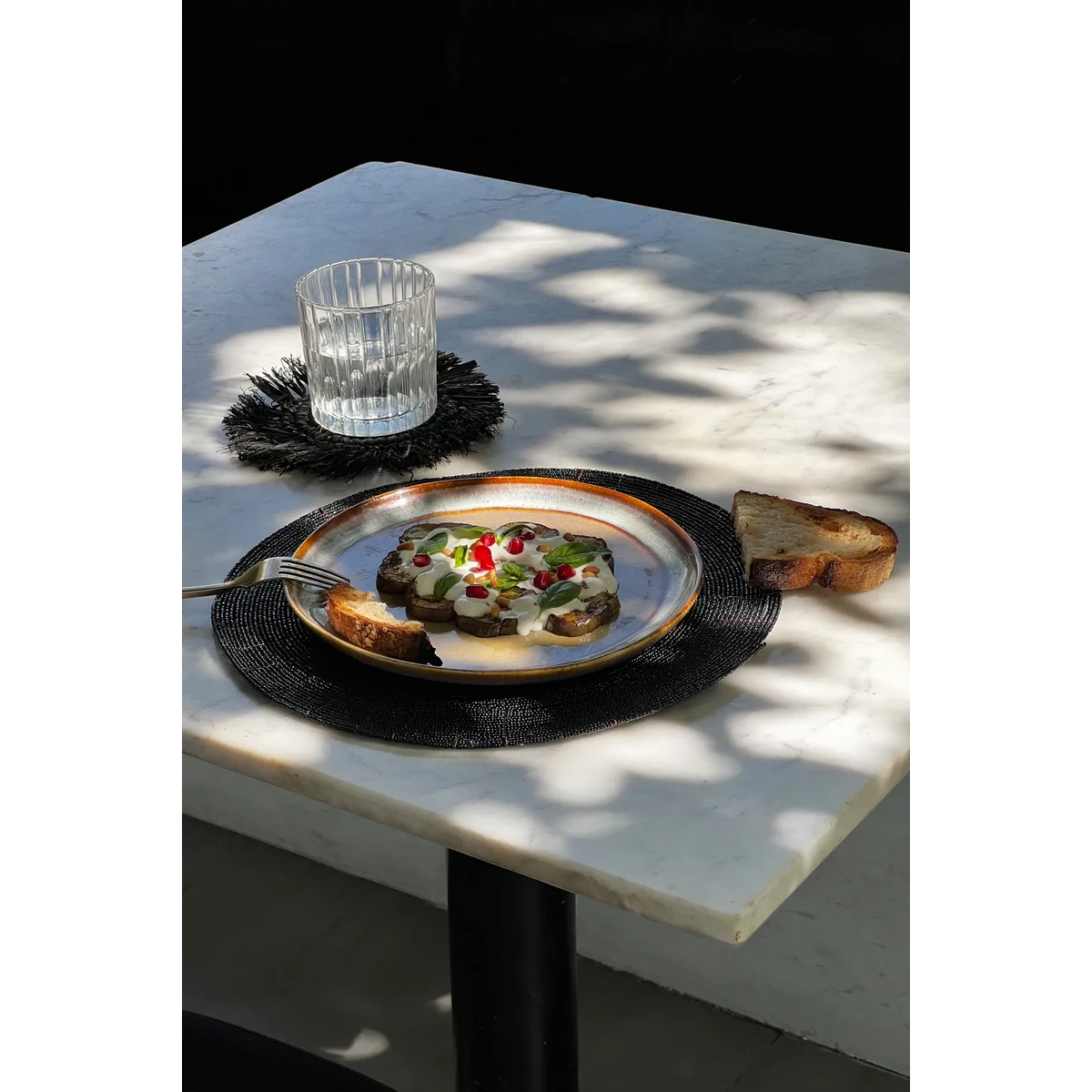 De Beaded Placemat - Zwart