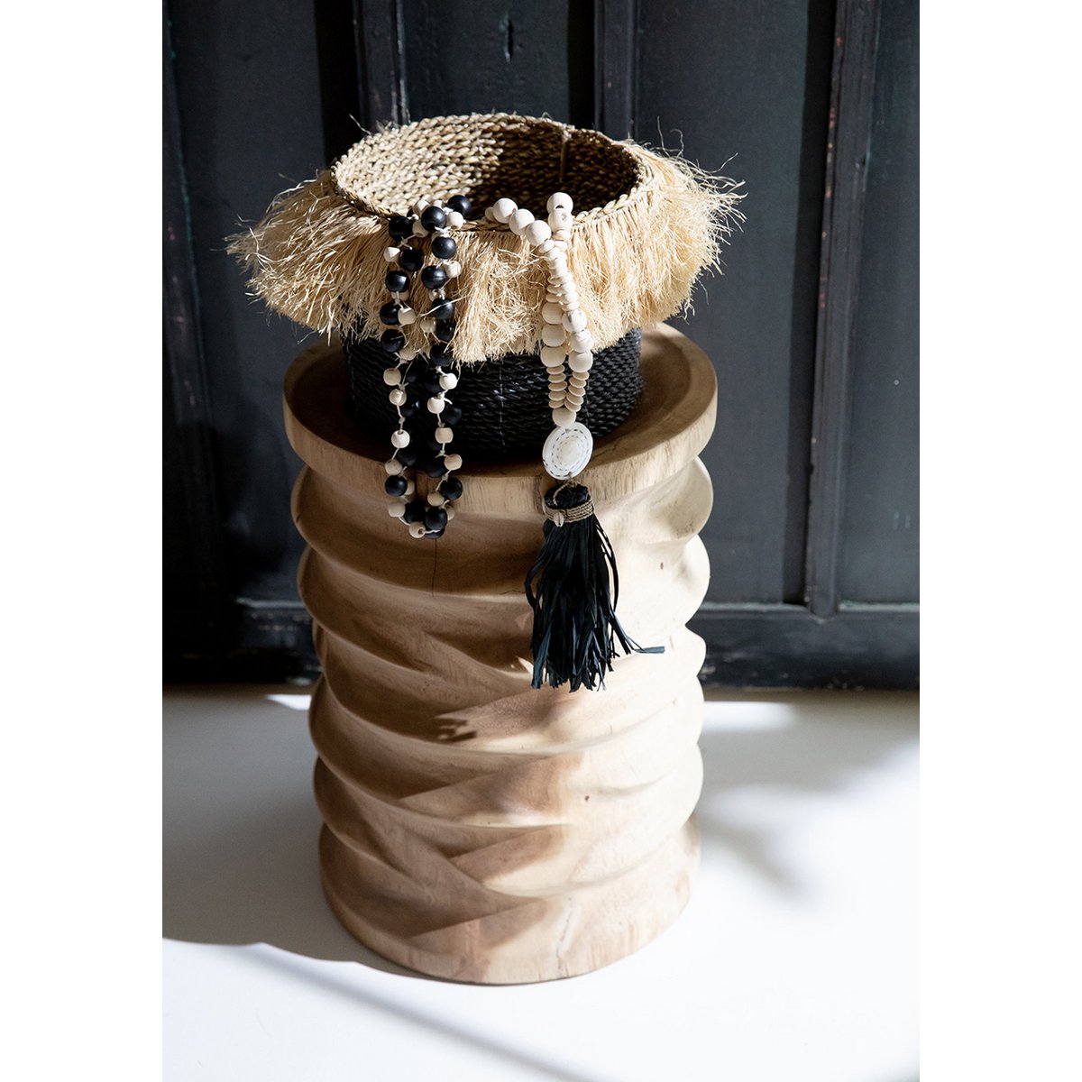 De Lovina ketting - natuurlijk zwart