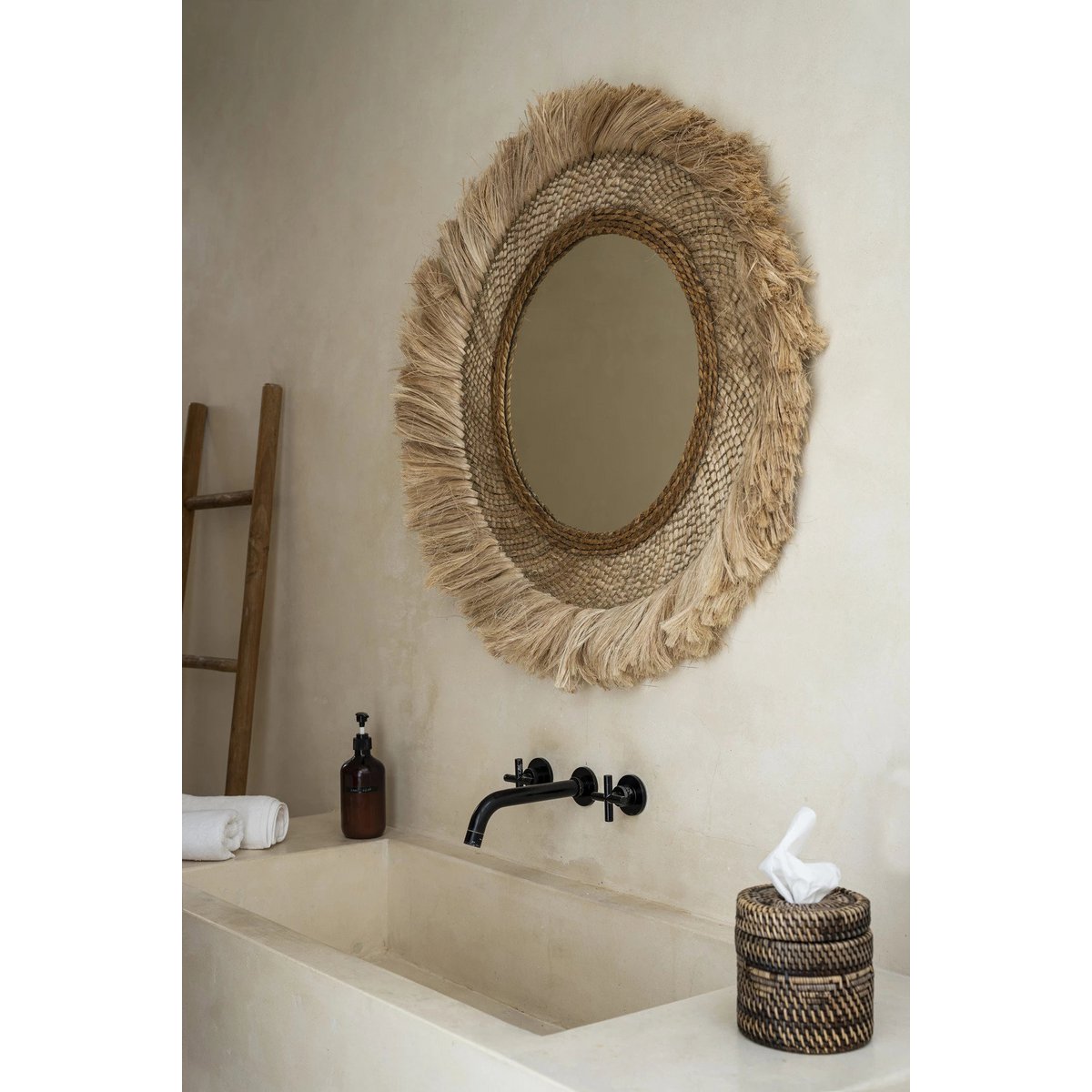 De Capri Spiegel - Naturel - L