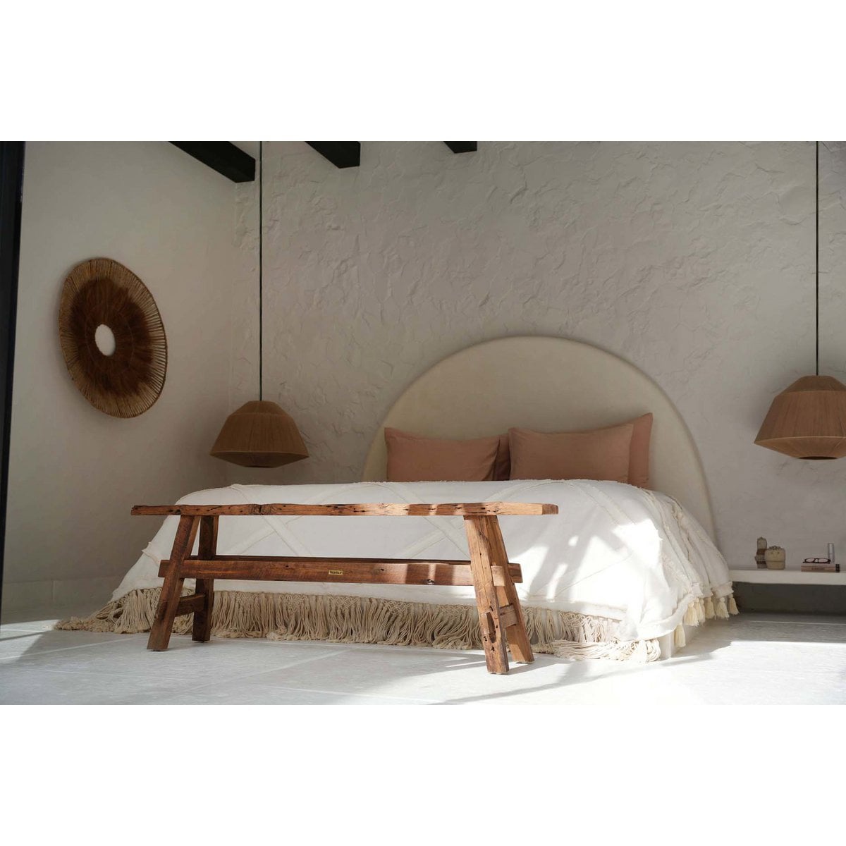 De Berber Bedsprei - Naturel