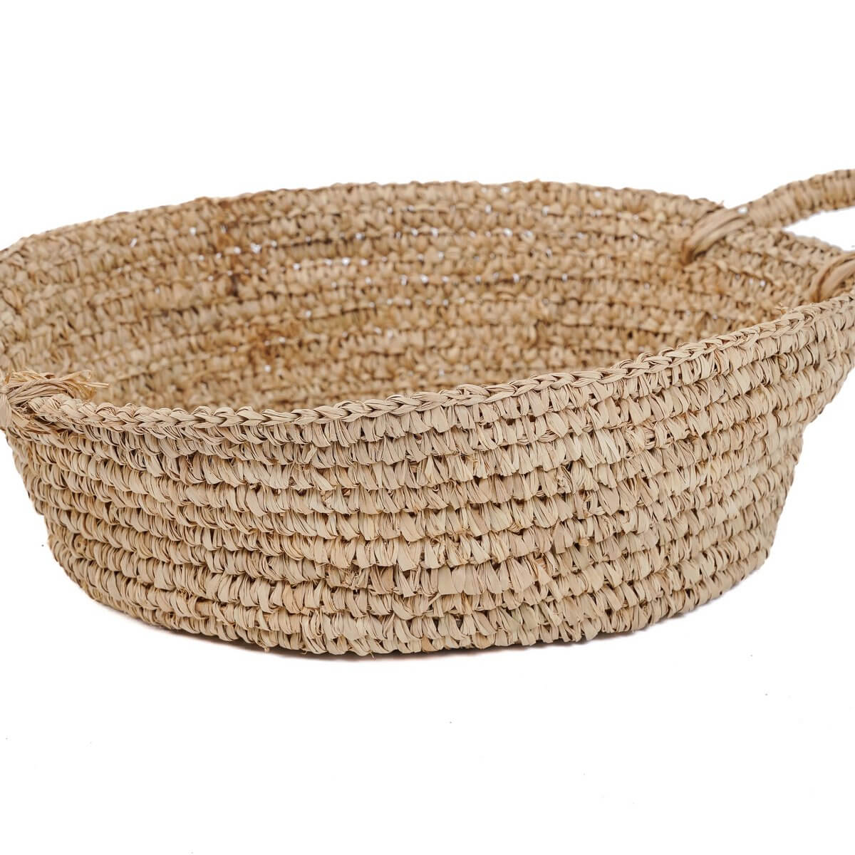 De Raffia Mandenbakken - Naturel - M, perfect voor kleine ruimtes, biedt rustieke elegantie en natuurlijke schoonheid in uw interieur.