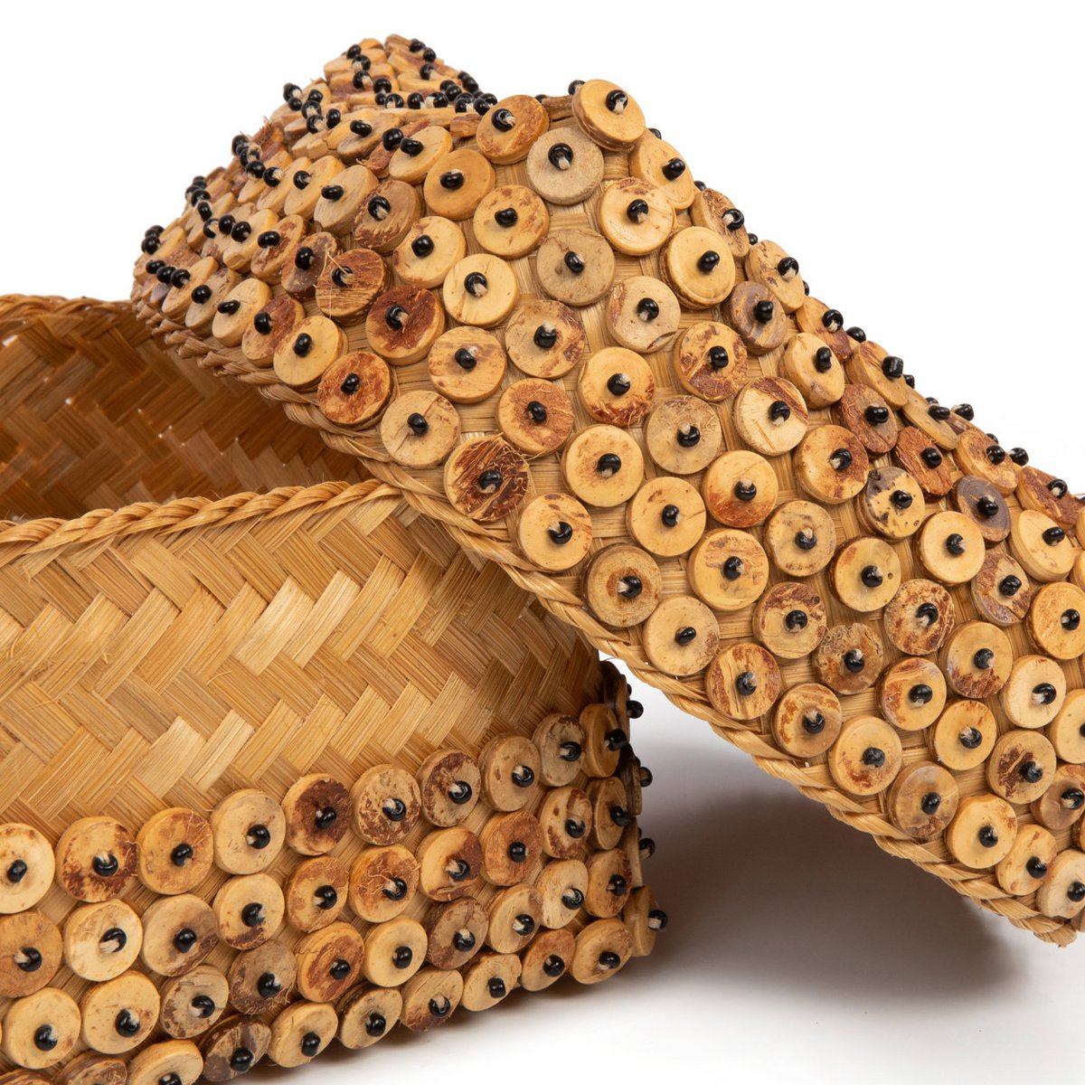 De kokosnootschaalmand - natuurlijk - m