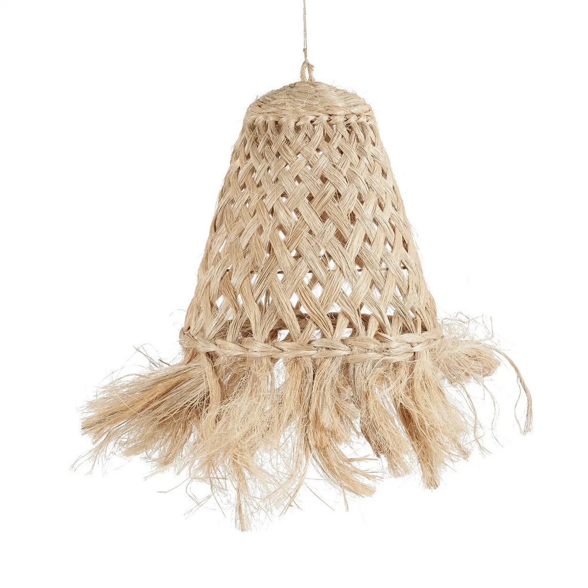De Abaca Jelly Fish-hanger - Naturel - S