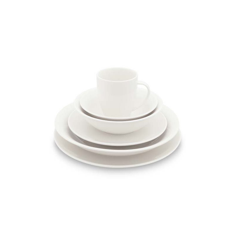 Set/36 Dinnerware Raw White