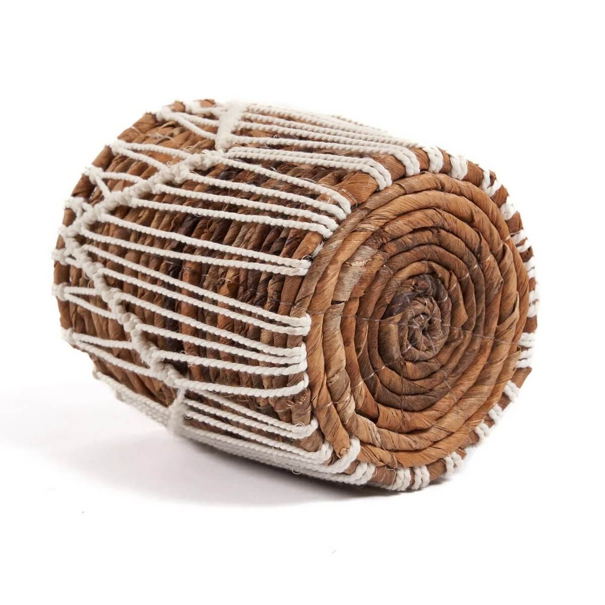 De Macra-doolhofmand - Natuurlijk wit - S