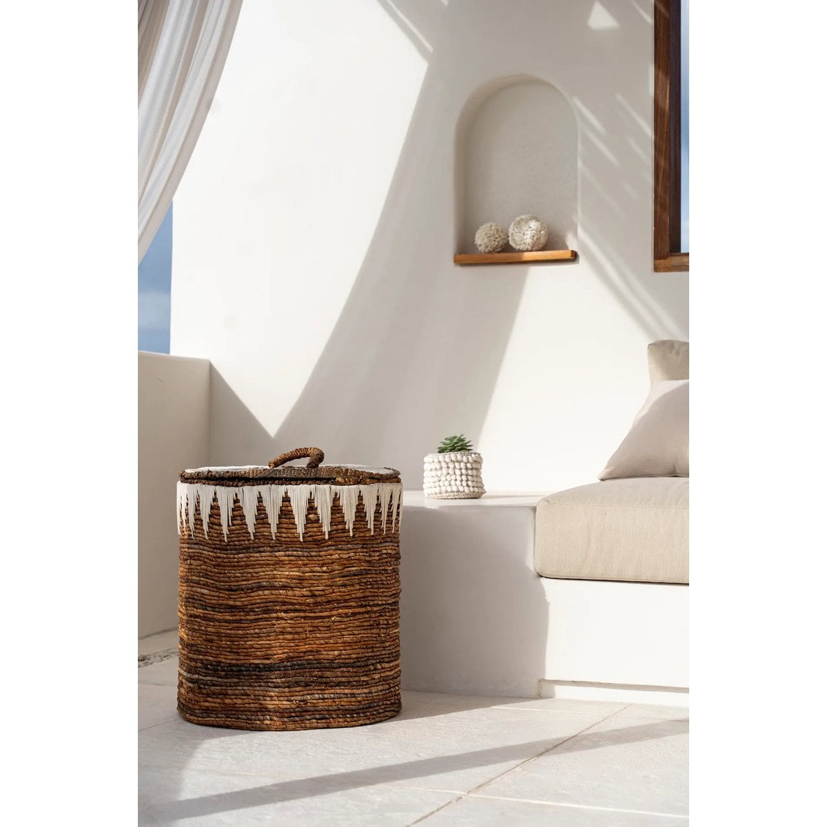 De bananengestikte wasmanden - L