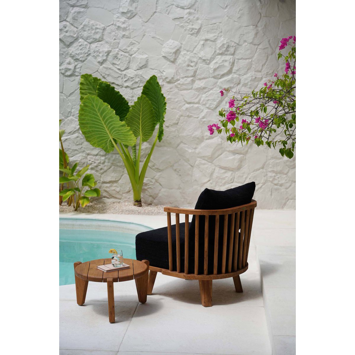 De Malawi Eenzitsbank - Natuurlijk Zwart