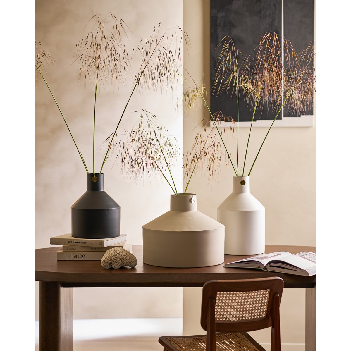 Vase Metal Flax 38x31cm