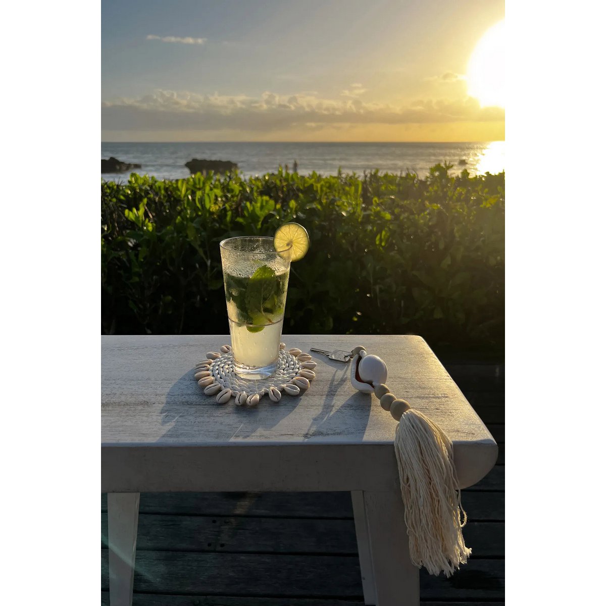 De Togian sleutelhanger - natuurlijk wit