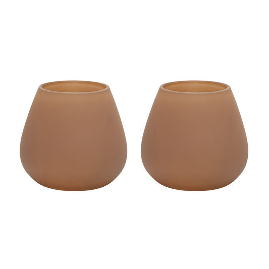 Waxinelichthouder - Tasman XS matte sand (set van 2 stuks)