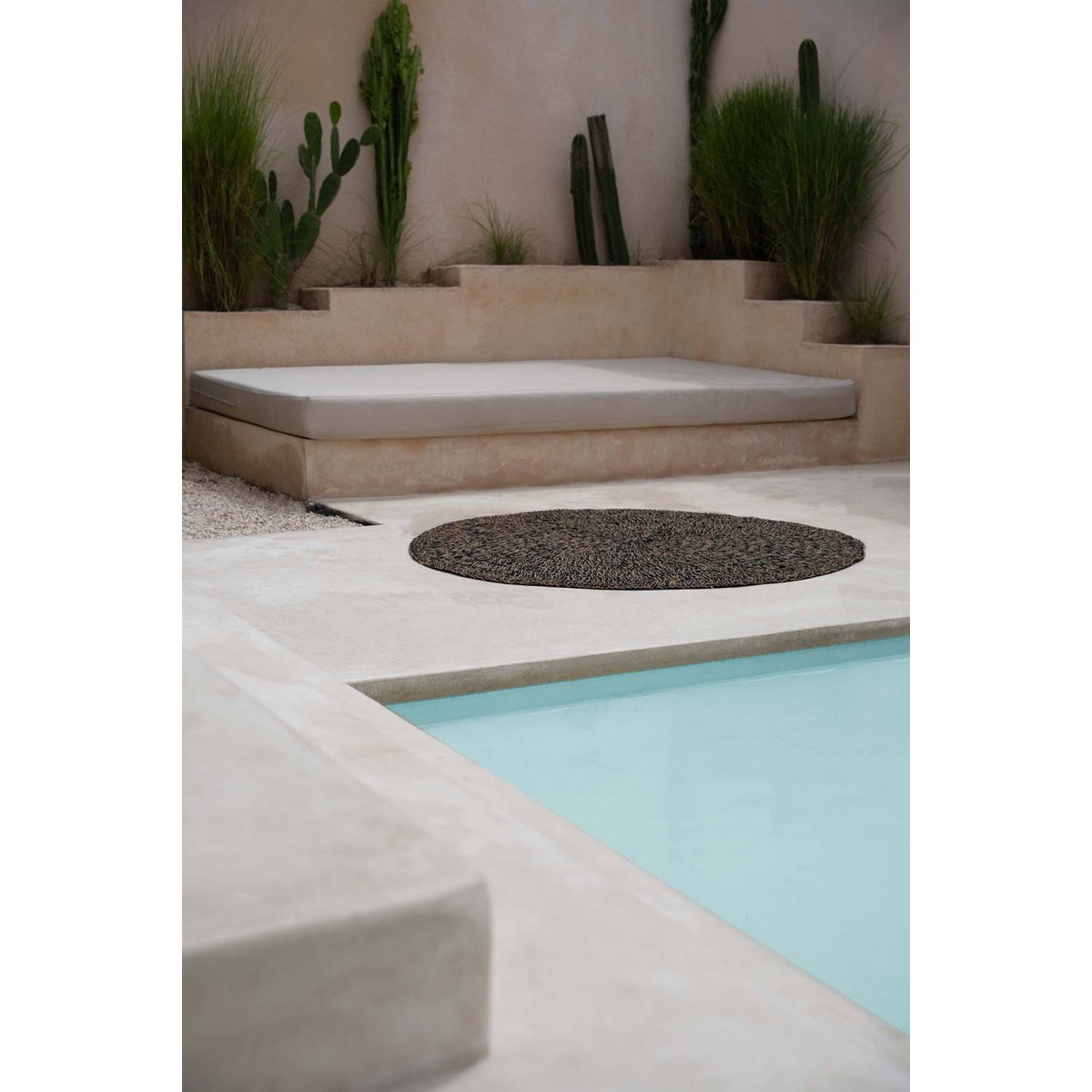 Het Zeegras Tapijt - Naturel Zwart - 150